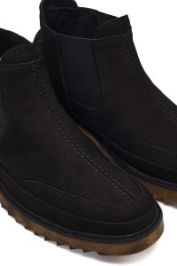بوت چلسی نبوک مردانه مشکی دری‌مد