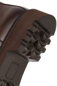 بوت چلسی چرمی مردانه قهوه‌ای دری‌مد