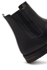 بوت چلسی چرمی مردانه مشکی دری‌مد