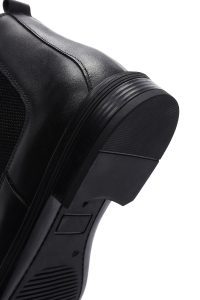 بوت چلسی چرمی مردانه مشکی دری‌مد