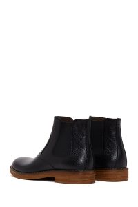 بوت چلسی کژوال چرمی مردانه مشکی دری‌مد