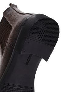 بوت کژوال مردانه چرمی قهوه‌ای چلسی دری مد