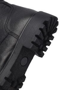 بوت کژوال مردانه چرمی مشکی زیپ‌دار دری مد