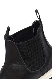 بوت کژوال مردانه چرمی مشکی ضخیم چلسی دری مد