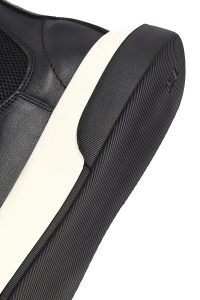 بوت کژوال مردانه چرمی مشکی ضخیم چلسی دری مد