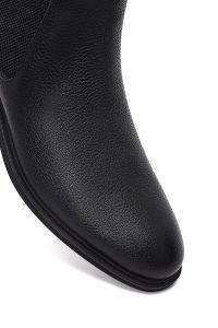 بوت کژوال مردانه چرمی مشکی چلسی دری مد