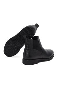 بوت کژوال مردانه چرمی مشکی چلسی دری مد