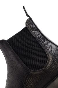 بوت کژوال مردانه چرمی مشکی چلسی دری مد