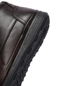 بوت کژوال چرمی مردانه قهوه‌ای بندی زیپ‌دار دری‌مد