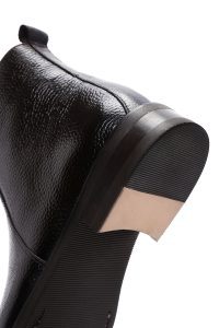 بوت کژوال چرمی مردانه قهوه‌ای زیپ‌دار دری‌مد