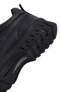 بوت کژوال چرمی مردانه مشکی بندی دری‌مد