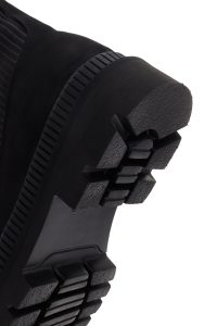 بوت گاه به گاه چرمی مردانه مشکی نوبوک دری مد