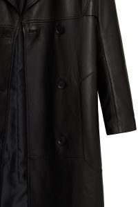 ترنچ‌کت چرمی زنانه مشکی Natalia دری مد