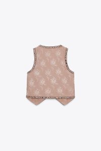 جلیقه زنانه منجوق‌دوزی کالکشن ZW زارا – ZARA