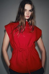 جلیقه زنانه نرم بندکشی زارا – ZARA