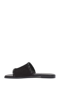 دمپایی زنانه جیر مشکی دری مد