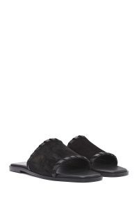 دمپایی زنانه جیر مشکی دری مد