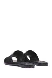 دمپایی زنانه جیر مشکی دری مد