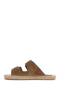 دمپایی زنانه حصیری جیر ویزون سگک‌دار دری مد