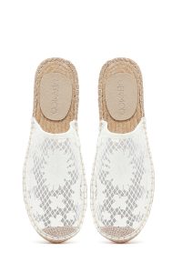 دمپایی زنانه حصیری کرم طرح‌دار دری مد