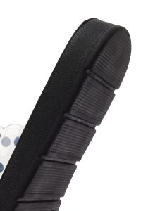 دمپایی زنانه مشکی شفاف نگین‌دار دری مد