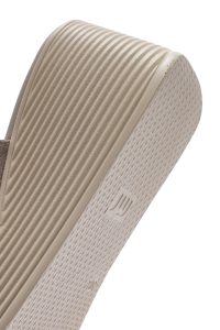 دمپایی زنانه چرم جیر طوسی پاشنه بلند دری مد