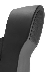 دمپایی زنانه چرمی مشکی زیره ضخیم دری مد