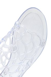 دمپایی زنانه ژله‌ای شفاف طرح‌دار دری مد