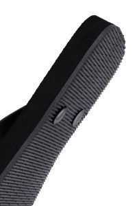 دمپایی زنانه ژله‌ای مشکی نگین‌دار دری مد