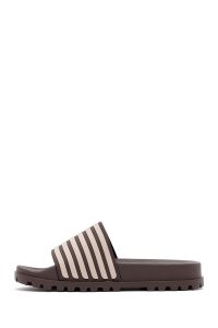 دمپایی مردانه بژ تیره (ویزون) دری مد