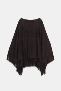 شنل چرمی زنانه ریشه‌دار زارا – ZARA