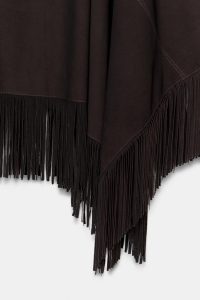 شنل چرمی زنانه ریشه‌دار زارا – ZARA