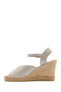 صندل اسپادریل زنانه طلایی بنددار پاشنه لژ اکلیلی دری مد