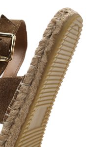 صندل اسپادریل زنانه طوسی جیر بافت‌دار دری مد