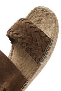 صندل اسپادریل زنانه طوسی جیر بافت‌دار دری مد