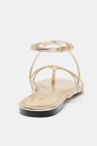 صندل تخت زنانه بندی طلایی زارا – ZARA