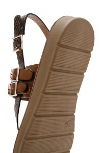 صندل دمپایی برنزه زنانه