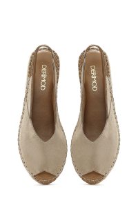 صندل زنانه اسپادریل جیر بژ دری مد