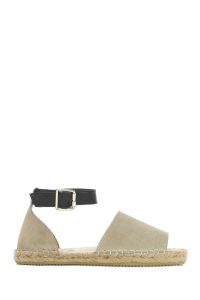 صندل زنانه بژ جیر اسپادریل بنددار دری مد