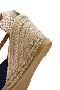 صندل زنانه سرمه‌ای بنددار لژدار اسپادریل دری مد