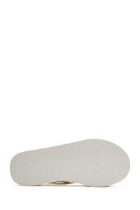 صندل زنانه سفید با زیره ضخیم دری مد