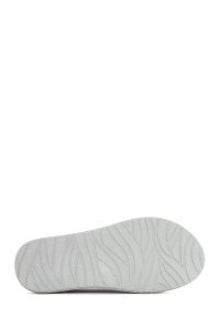 صندل زنانه طوسی چرم بندی راحتی دری مد