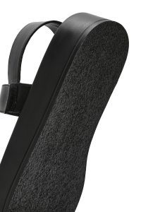 صندل زنانه مشکی با زیره ضخیم دری مد