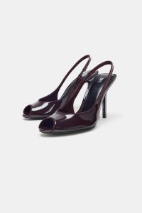 صندل زنانه ورنی پاشنه بلند زارا – ZARA