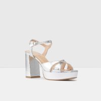 صندل زنانه پاشنه بلند نقره‌ای آلدو LULEA-TR – ALDO