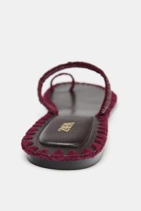 صندل زنانه پاشنه‌دوزی مهره‌دار زارا – ZARA