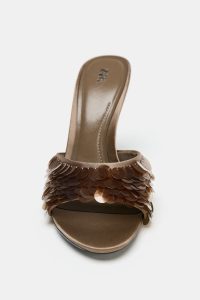 صندل زنانه پولک‌دوزی فانتزی زارا – ZARA