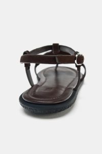 صندل زنانه چرمی پوست‌ماری و پشمی زارا – ZARA