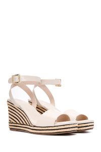 صندل زنانه کرم بندی لژدار اسپادریل دری مد