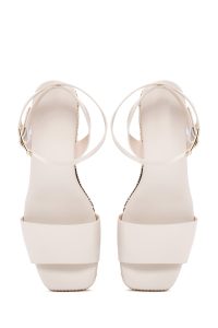 صندل زنانه کرم بندی لژدار اسپادریل دری مد